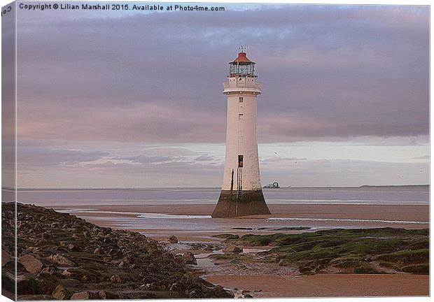 Perch Rock lighthouse.  Canvas Print by Lilian Marshall