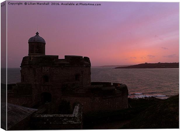 St  Mawes Castle.  Canvas Print by Lilian Marshall