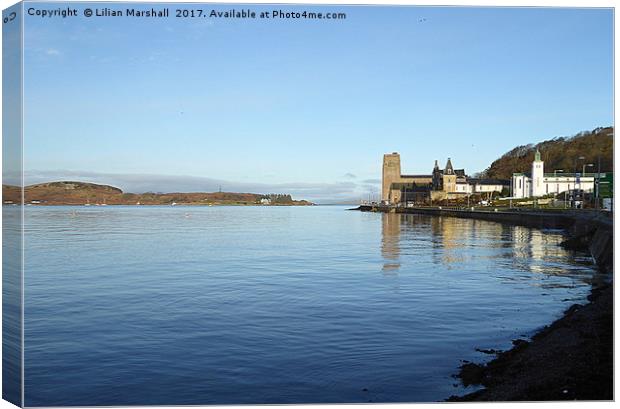 Oban Harbour, Scotland. Canvas Print by Lilian Marshall