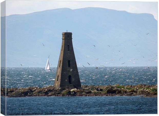 The Beacon Horse Island.  Canvas Print by Lilian Marshall