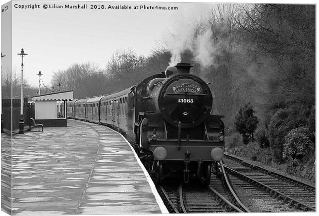 East Lancs Santa Special.  Canvas Print by Lilian Marshall