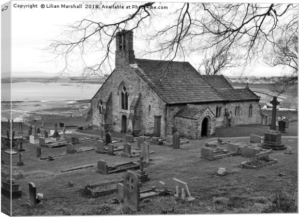 St Peters Church Heysham. Canvas Print by Lilian Marshall