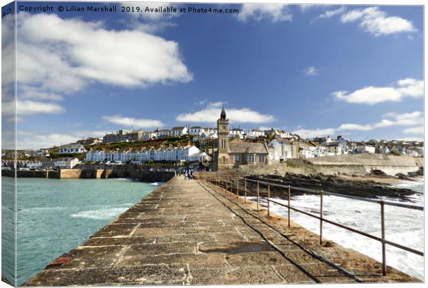 Porthleven Cornwall. Canvas Print by Lilian Marshall