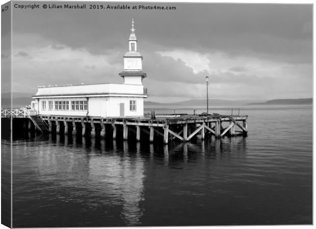 Dunoon Pier Scotland.  Canvas Print by Lilian Marshall