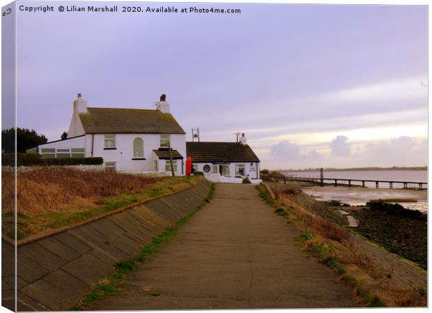 Knot End Promenade.  Canvas Print by Lilian Marshall