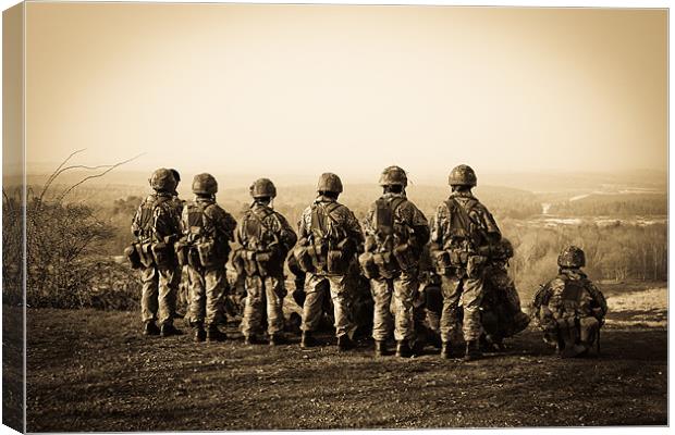 Soldiers on a hill Canvas Print by Andy McKenna