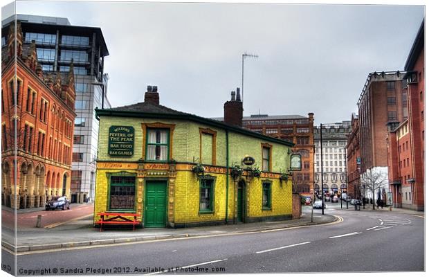 Peveril of the Peak, Manchester Canvas Print by Sandra Pledger