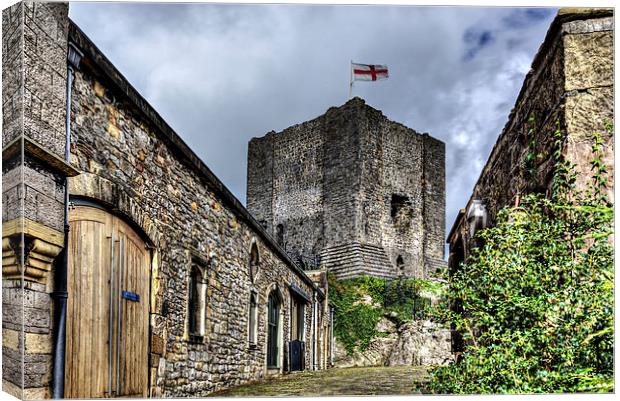 Clitheroe Castle Canvas Print by Sandra Pledger