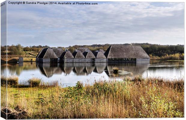  Brockholes Floating Visitor Village Canvas Print by Sandra Pledger