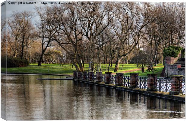  Stanley Park Blackpool Canvas Print by Sandra Pledger