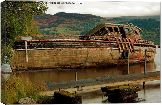  ON ITS SIDE Canvas Print by andrew saxton