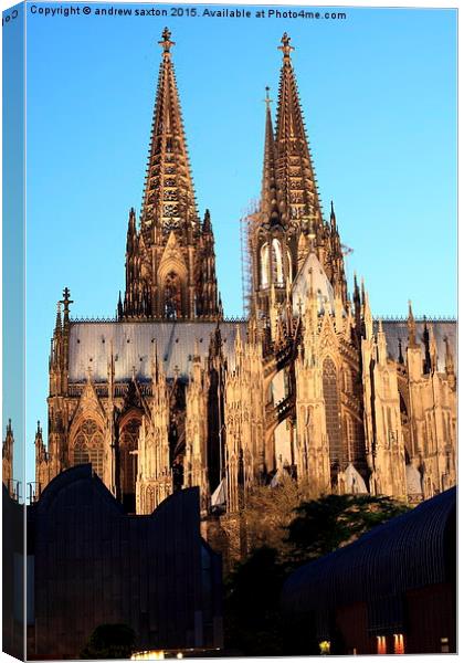  GERMAN CATHEDRAL  Canvas Print by andrew saxton