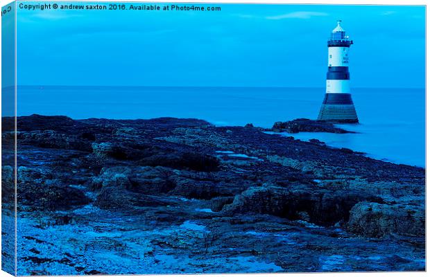  ITS A LIGHT HOUSE Canvas Print by andrew saxton