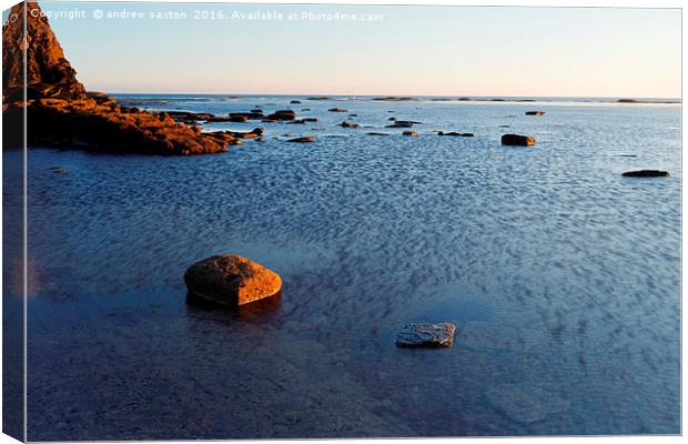 SHALLOW TIDE Canvas Print by andrew saxton