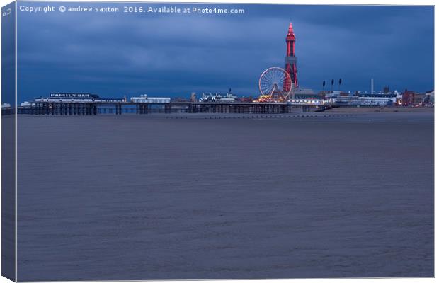IT'S BLACKPOOL Canvas Print by andrew saxton