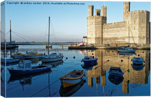 EMPTY BOATS Canvas Print by andrew saxton