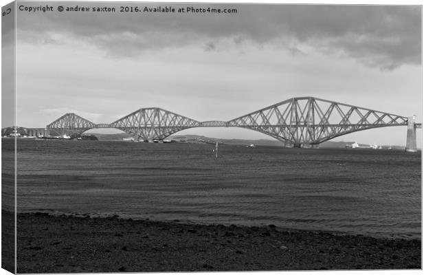 STEEL RAILWAY Canvas Print by andrew saxton