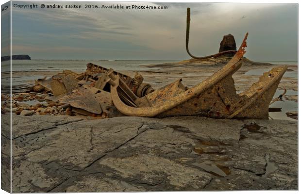 WRECKED UP Canvas Print by andrew saxton
