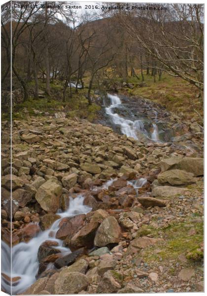 DRYING STONES Canvas Print by andrew saxton