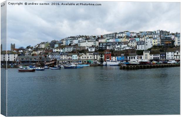 BRIXHAM Canvas Print by andrew saxton