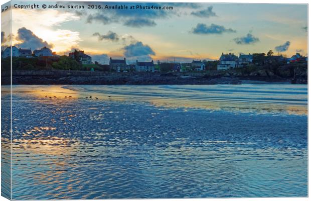 CEMAES SUNSET Canvas Print by andrew saxton