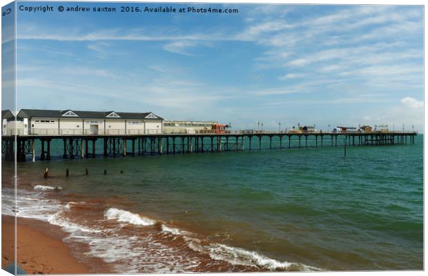 ITS OUT TO SEA Canvas Print by andrew saxton