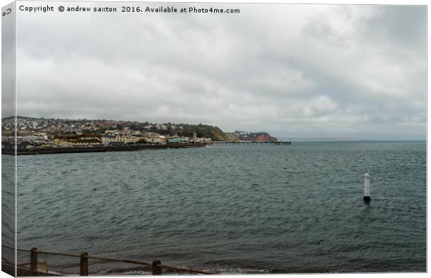 THAT'S TEIGNMOUTH Canvas Print by andrew saxton