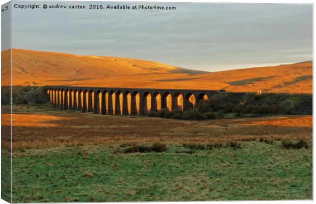RIBBLEHEAD VIADUCT Canvas Print by andrew saxton