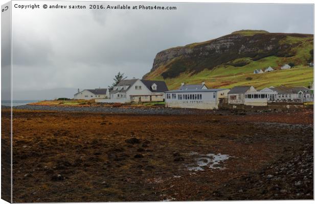 UIG VILLAGE CAFE Canvas Print by andrew saxton