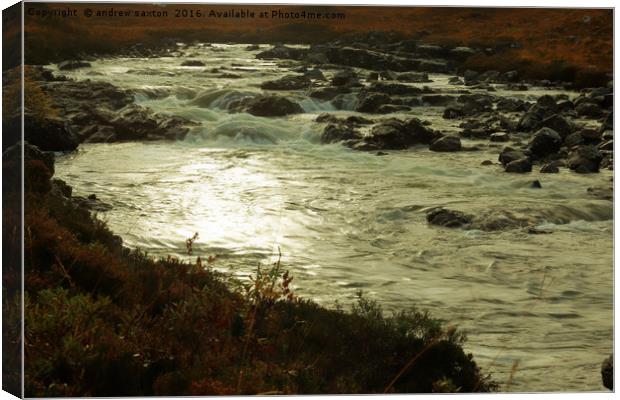 SUNSHINE WATER Canvas Print by andrew saxton