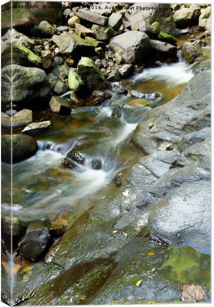 GENTLY WATERFALL Canvas Print by andrew saxton