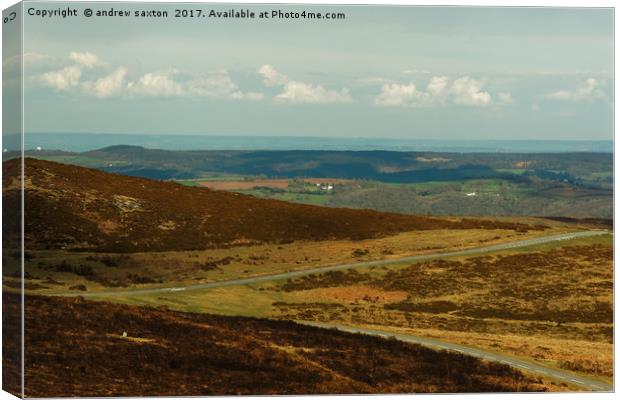 OPEN COUNTRYSIDE Canvas Print by andrew saxton