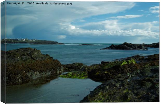 ROCKY SEA. Canvas Print by andrew saxton