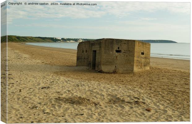 SAND BUNKER Canvas Print by andrew saxton