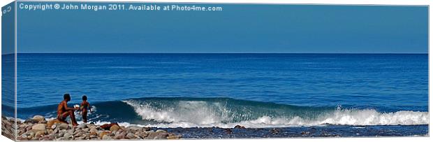 Father and Son. Canvas Print by John Morgan