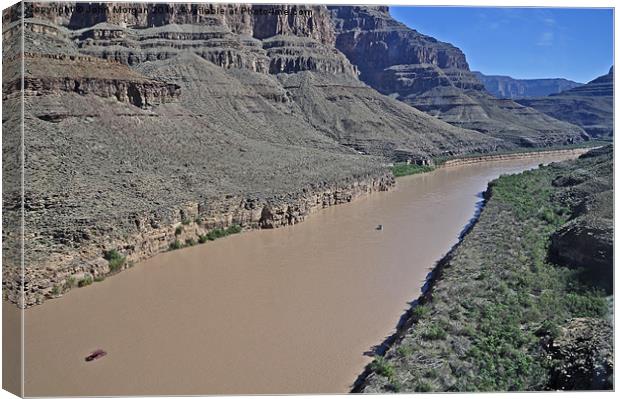 Drifting down the Colorado. Canvas Print by John Morgan