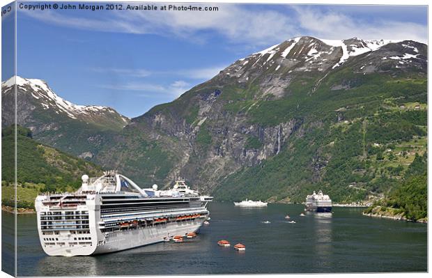 At the end of the Fjord. Canvas Print by John Morgan