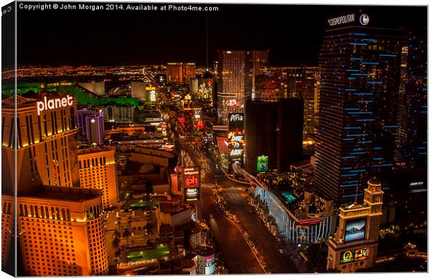  The Strip. Canvas Print by John Morgan