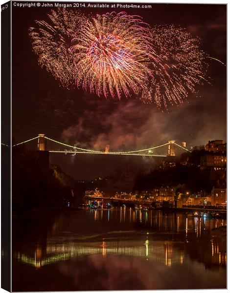  Brunel's Bridge. Canvas Print by John Morgan