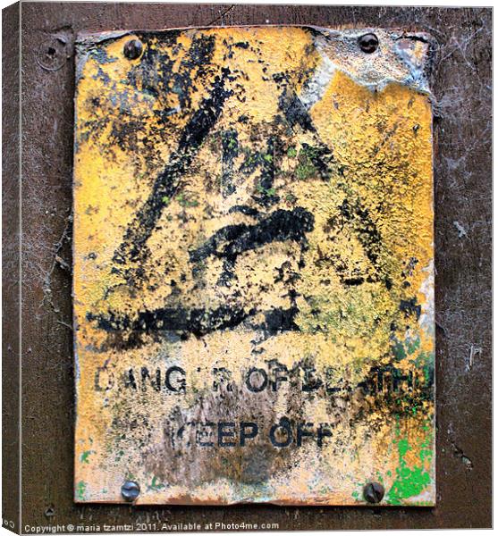 Danger...once upon a time Canvas Print by Maria Tzamtzi Photography