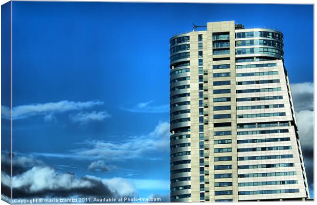 Bridgewater Place by day Canvas Print by Maria Tzamtzi Photography