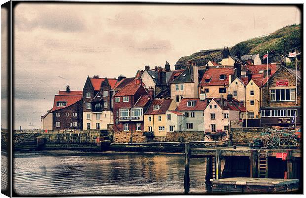 Retro Whitby Canvas Print by Maria Tzamtzi Photography