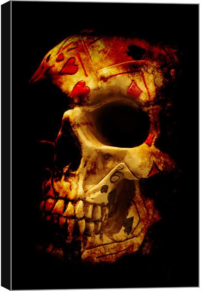 Hand of death - Scary version Canvas Print by Maria Tzamtzi Photography