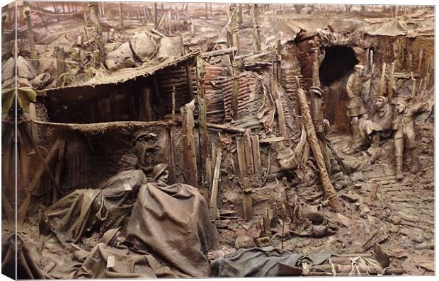 Trenches in France during the 1914-1918 war. Canvas Print by Maria Tzamtzi Photography