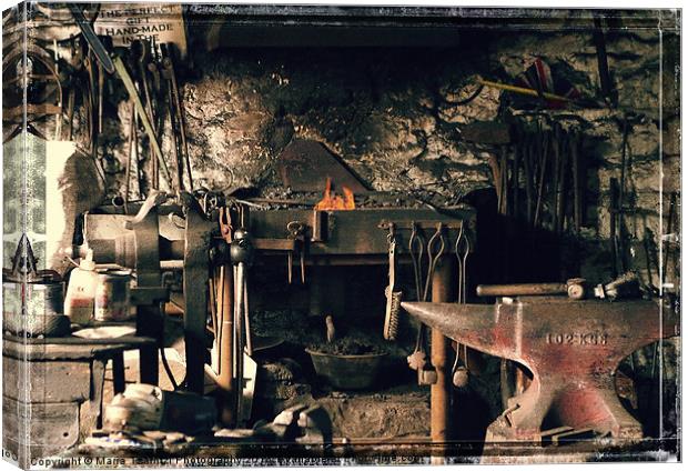 Blacksmiths office Canvas Print by Maria Tzamtzi Photography