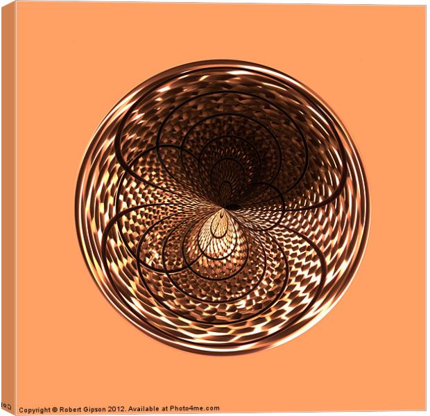 Spherical Golden Orb Canvas Print by Robert Gipson