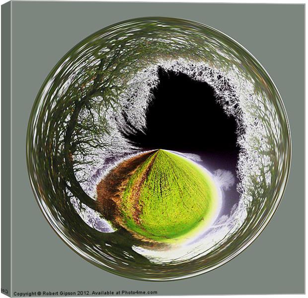 Spherical Winter to Infinity Canvas Print by Robert Gipson