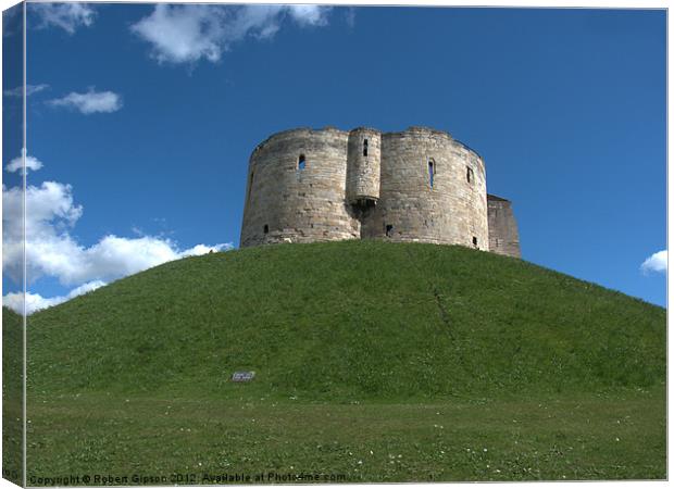 Clifford's Tower York  historical building. Canvas Print by Robert Gipson