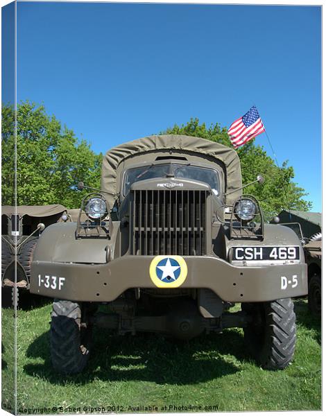 Monster military truck Canvas Print by Robert Gipson