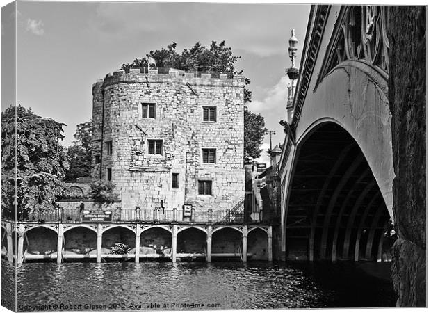 York City Lendal Bridge and tower Canvas Print by Robert Gipson